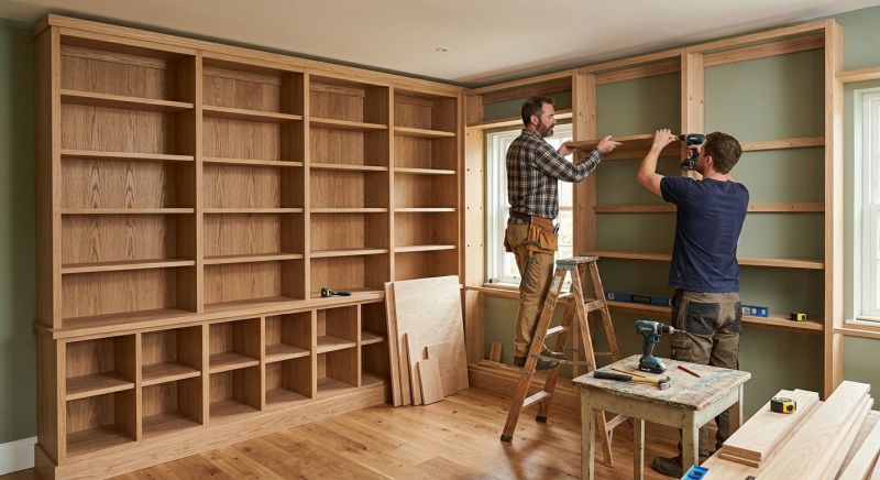Custom Bookcase Installation in Fairfax, VA