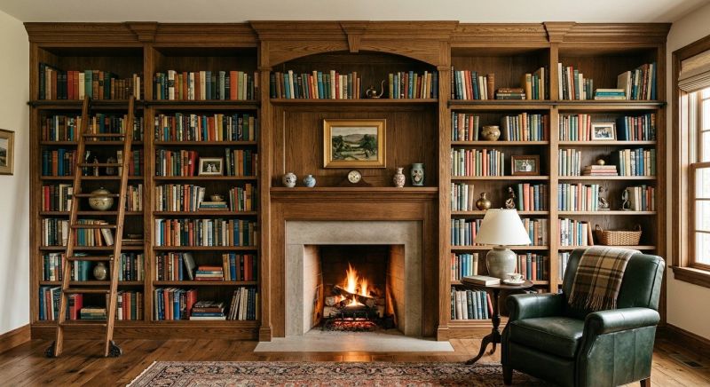 Fireplace Cabinet Installation in Winston Salem, NC